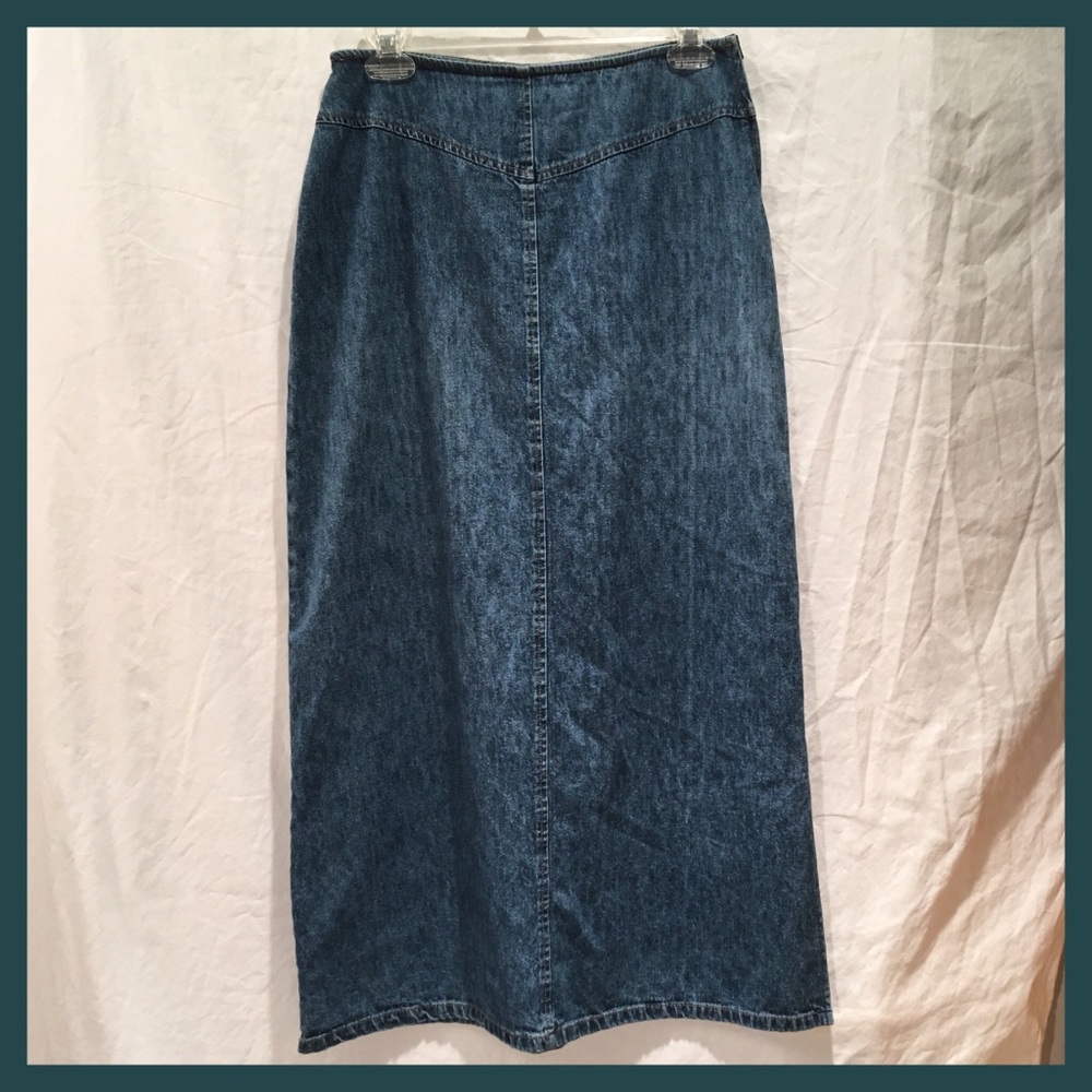 Denim Maxi Skirt